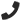 Black telephone handset icon for Contact Us page. Symbol representing communication and getting in touch. Modern design on blue background.