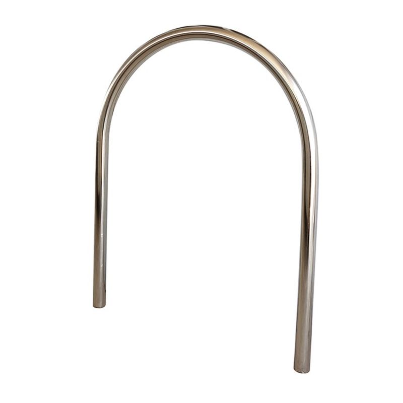dbr850igss316 Dugite Bike Rail Inground Stainless Steel 316 2 Stainless steel inverted U bike rack for secure bicycle parking, durable and weather-resistant design.