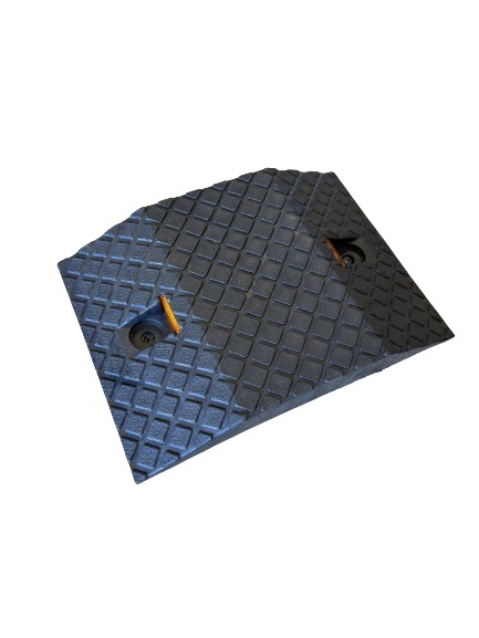 Black Poly Dugite Poly Heavy Duty Speed Hump Black 12 Black 250mm LLDPE compliance speed hump body with a textured surface. Road safety equipment for traffic calming and speed reduction.