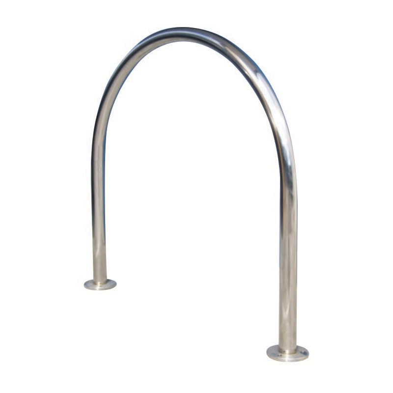 DBR850SMSS316 Dugite Bike Rail Surface Mount Stainless Steel 316 5 Surface mount Dugite bike rail. Stainless steel 316 bike rack. Bike parking solution. Outdoor bike storage. Metal bike stand.