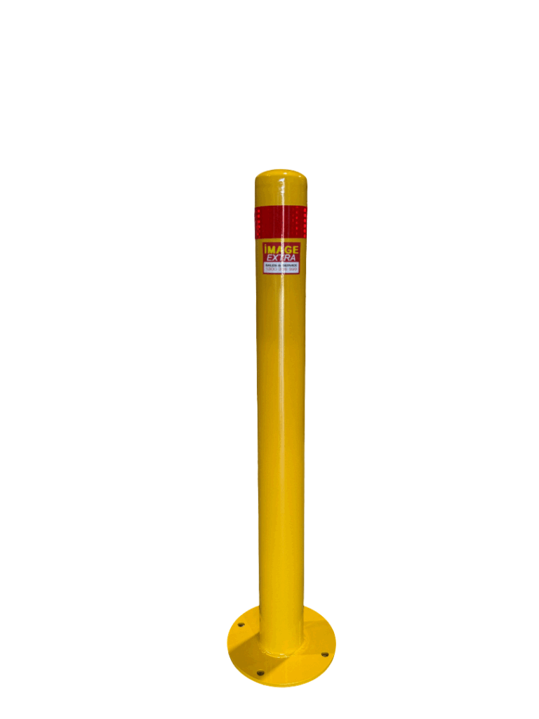 E90 Dugite Economy 90mm x 900mm Surface Mount Bollard Safety Yellow 5